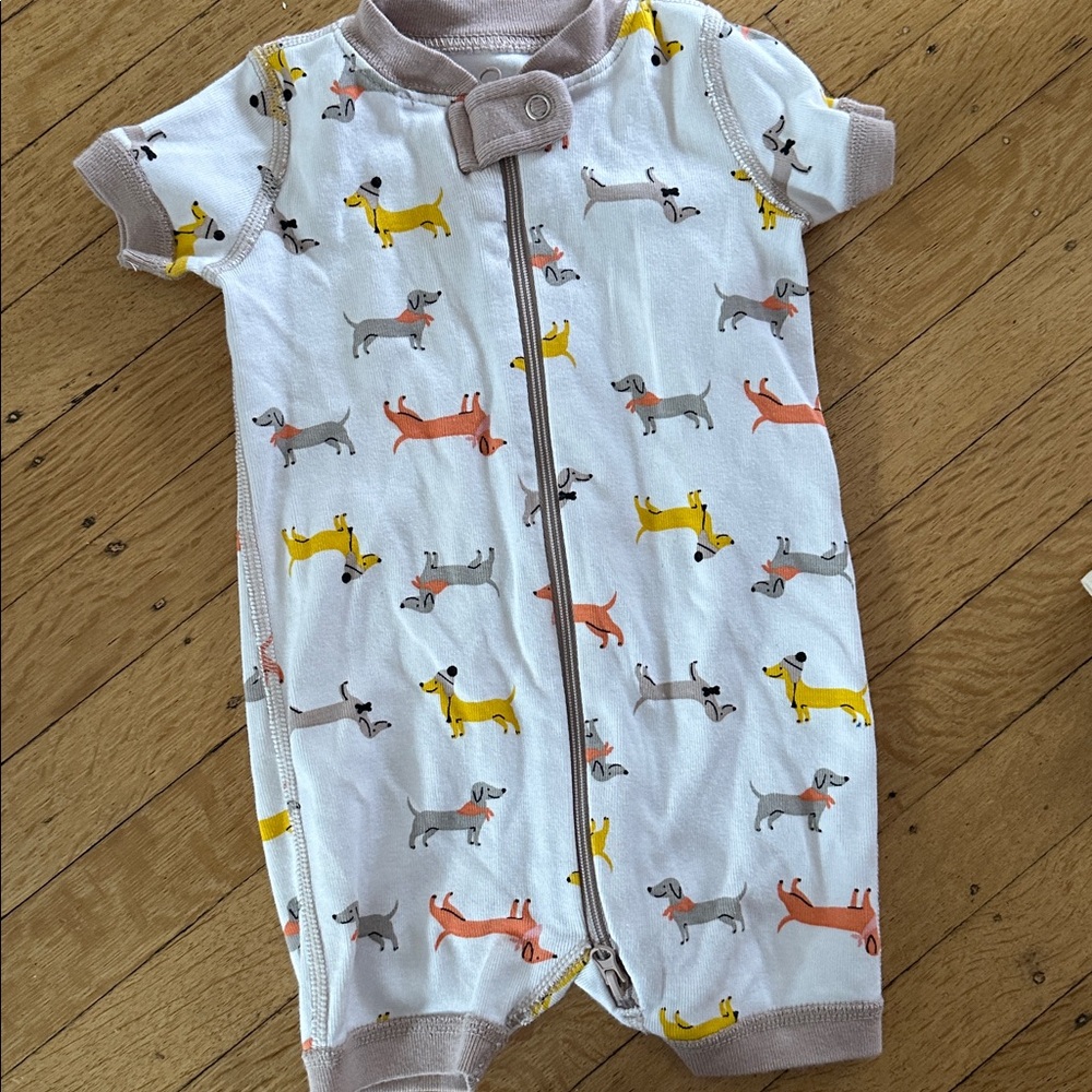 Quince cotton pajama rompers